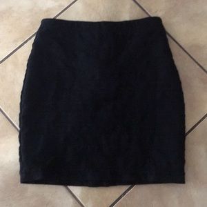 Express Black Stretchy Skirt
